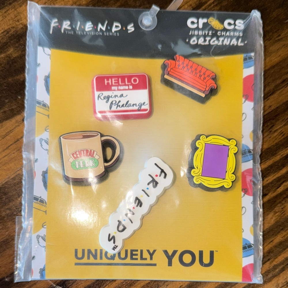 CROCS Friends TV Show Jibbitz Charms Set - Multicolor